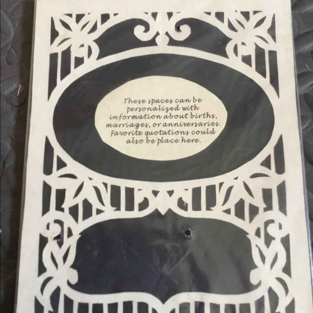 Hand cut scherenschnitte border for framing